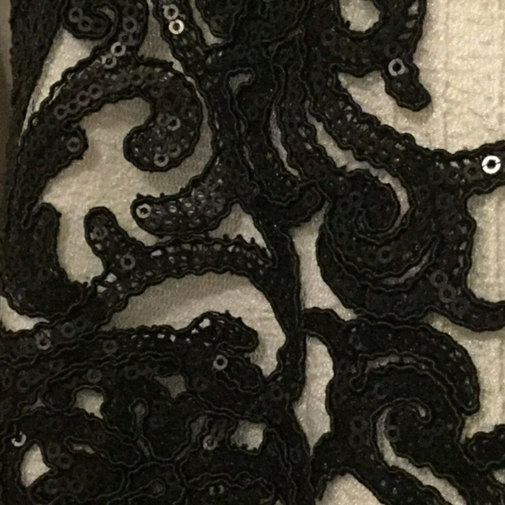 Tadashi Shoji Sequin Embroidered Textured… - Picture 5 of 8